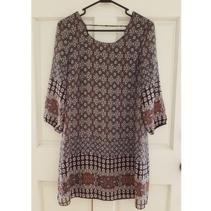 Charlotte Russe long sleeve shift dress